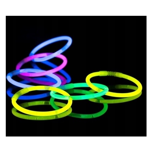 ZESTAW IMPREZOWY świecący 20 szt fluorescencyjny