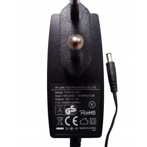 ZASILACZ 12V 1A MODEL T120100-2C1 ORYGINALNY