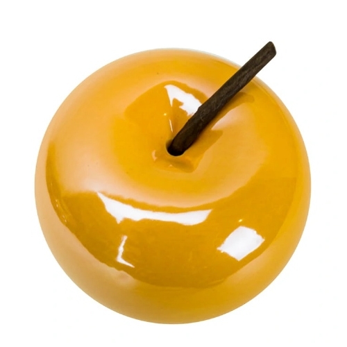 JABŁKO CERAMICZNE DEKORACYJNE DUŻE 7 X 8 CM ZESTAW