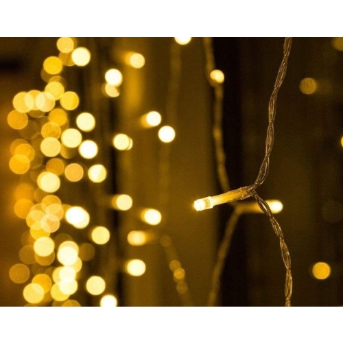 Wiszące Lampki Choinkowe Kurtyna 204 x LED + Timer