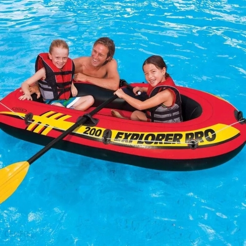 Dmuchana łódka INTEX Explorer Pro200 WIOSŁA POMPKA