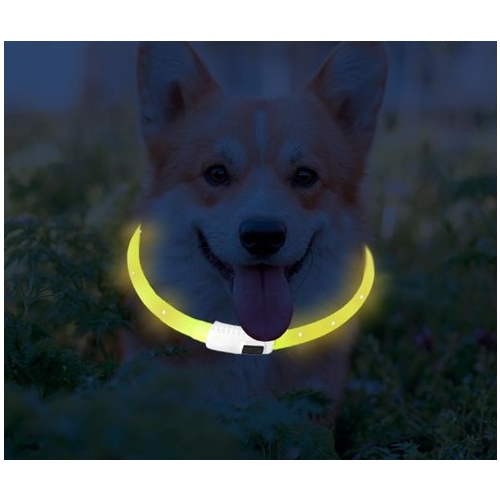 ŚWIECĄCA OBROŻA LED DLA PSA 70 cm silikonowa 99