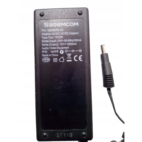 ZASILACZ 12V 1A MODEL T120100-2C1 ORYGINALNY