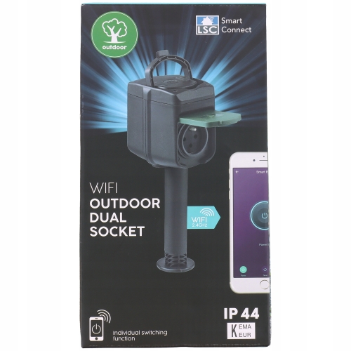 Gniazdo podwójne zewnętrzne WiFi Smart Connect
