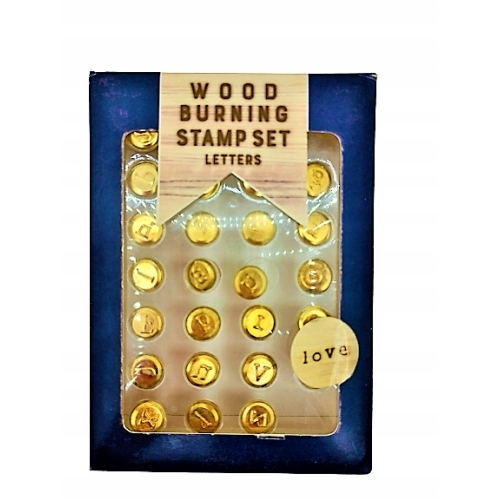 STEMPLE Liter do Wypalania w Drewnie 26 x LITERY