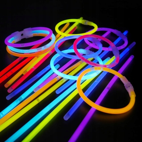 ZESTAW IMPREZOWY świecący 20 szt fluorescencyjny