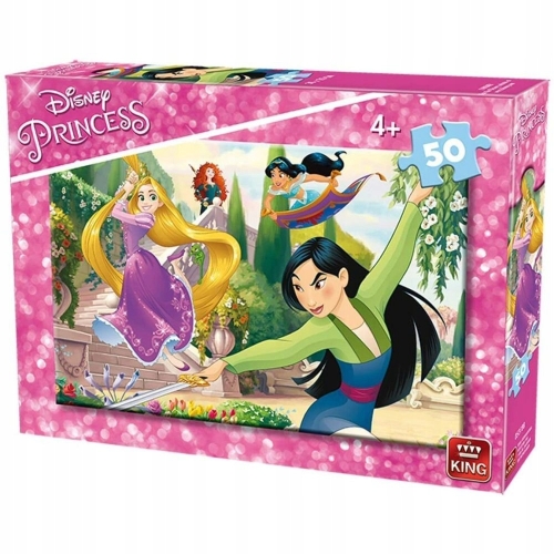 PUZZLE 50 el KSIĘŻNICZKI DISNEY 30 x 20 KING 89