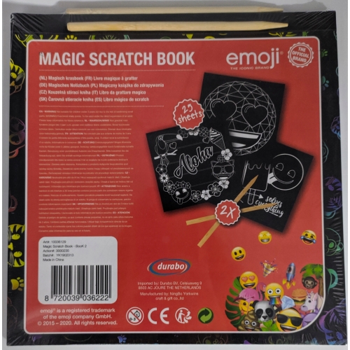 MAGIC BOOK KSIĄŻKA DO ZDRAPYWANIA EMOJI 25 str 22