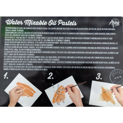 PASTELE OLEJNE 30 SZTUK FARBEK MIESZALNE Z WODĄ !