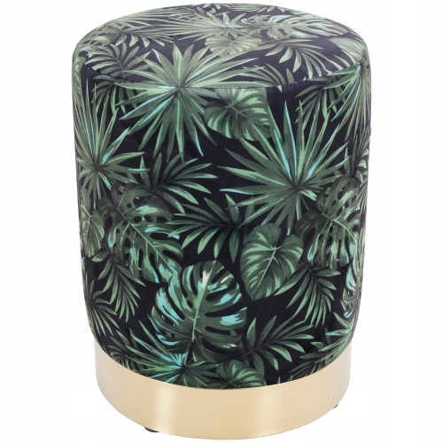 Luksusowa pufa do siedzenia GLAMOUR wzór jungle