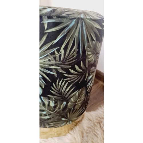 Luksusowa pufa do siedzenia GLAMOUR wzór jungle
