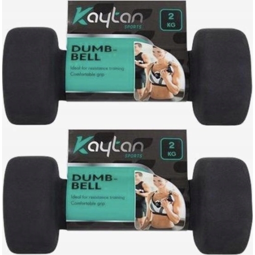 HANTLE DUMBBELL CIĘŻARKI 2 x 5 kg POWLEKANE GUMĄ