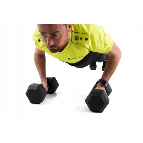 HANTLE DUMBBELL CIĘŻARKI 2 x 5 kg POWLEKANE GUMĄ