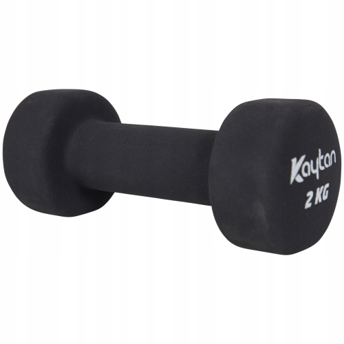 HANTLE DUMBBELL CIĘŻARKI 2 x 5 kg POWLEKANE GUMĄ