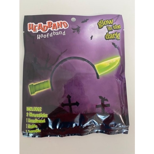 OPASKA ŚWIECĄCA W CIEMNOŚCI NÓŻ trup fun halloween