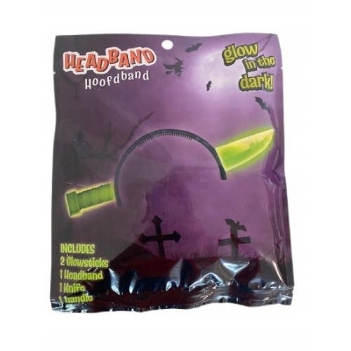 OPASKA ŚWIECĄCA W CIEMNOŚCI NÓŻ trup fun halloween