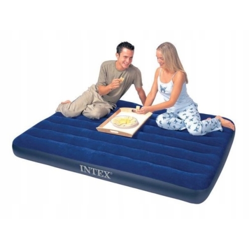 Dmuchany MATERAC WELUROWY 191x137x22 Intex 68758