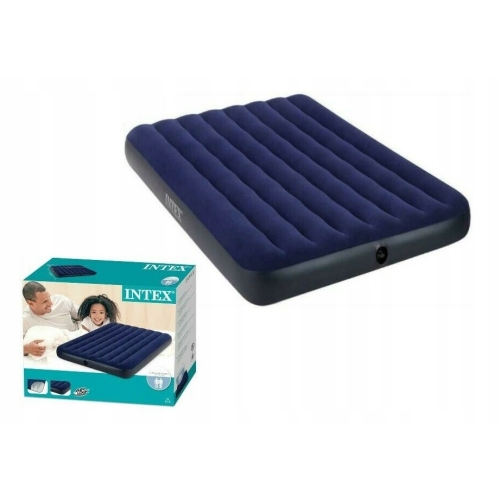 Dmuchany MATERAC WELUROWY 191x137x22 Intex 68758