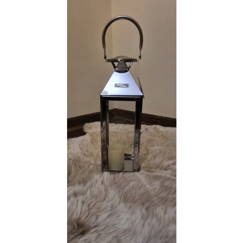 LAMPION XL GLAMOUR srebrny latarnia XL HIT 2020 !!