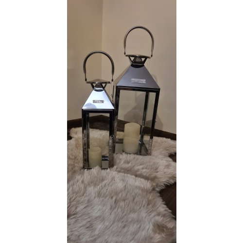 LAMPION XL GLAMOUR srebrny latarnia XL HIT 2020 !!