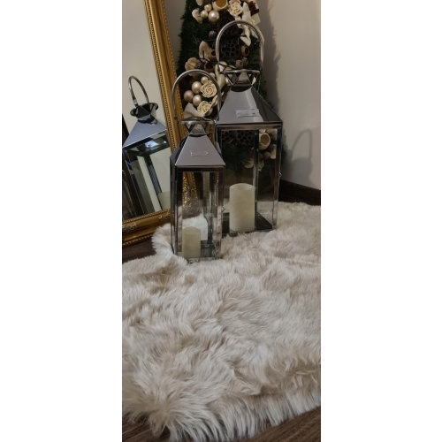 LAMPION XL GLAMOUR srebrny latarnia XL HIT 2020 !!