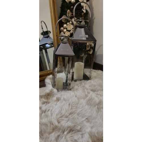 LAMPION XL GLAMOUR srebrny latarnia XL HIT 2020 !!