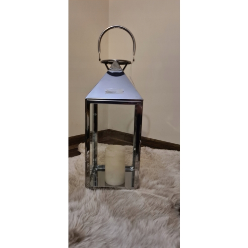 LAMPION XL GLAMOUR srebrny latarnia XL HIT 2020 !!