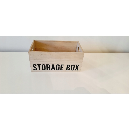 Organizer pojemnik box drewniany na drobiazgi M