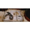 Pudełko na biżuterię glamour Jewellery BOX szary