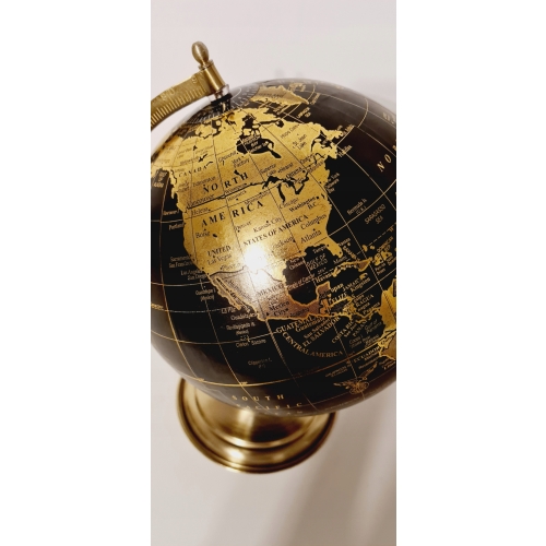GLOBUS NOWOCZESNY ZŁOTO ZŁOTY śr 25cm METALOWY