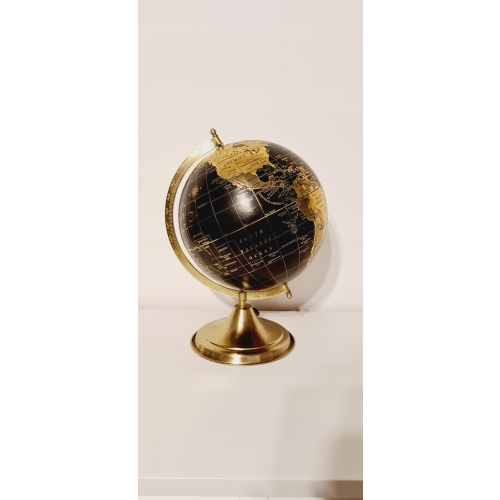 GLOBUS NOWOCZESNY ZŁOTO ZŁOTY śr 25cm METALOWY