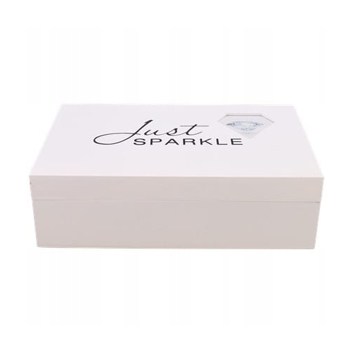 PUDEŁKO KUFEREK ORGANIZER NA BIŻUTERIĘ + LUSTRO SB