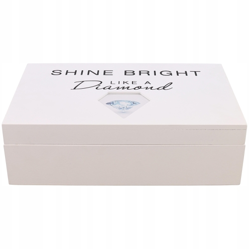 PUDEŁKO KUFEREK ORGANIZER NA BIŻUTERIĘ + LUSTRO SB