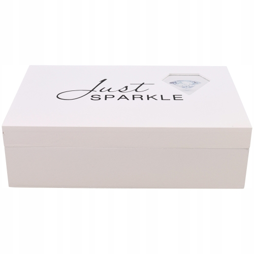 PUDEŁKO KUFEREK ORGANIZER NA BIŻUTERIĘ + LUSTRO SB