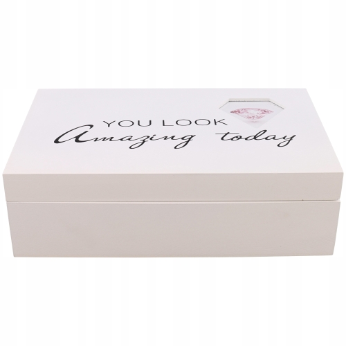 PUDEŁKO KUFEREK ORGANIZER NA BIŻUTERIĘ + LUSTRO SB