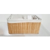 KOSZYK BAMBUSOWY ORGANIZER pudełko 38x27x18 cm 054