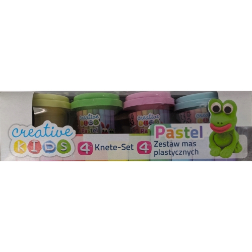 MASA PLASTYCZNA CREATIVE KIDS 4 szt pastelowe 017