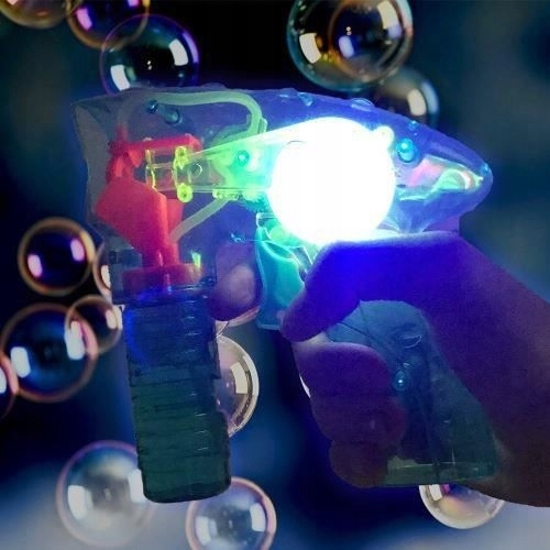 PISTOLET NA BAŃKI MYDLANE 60 ml LAMPKA LED hit 706