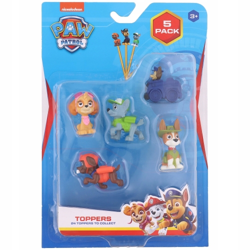 FIGURKI PAW PSI PATROL 5 szt Toppers Chasse wozie