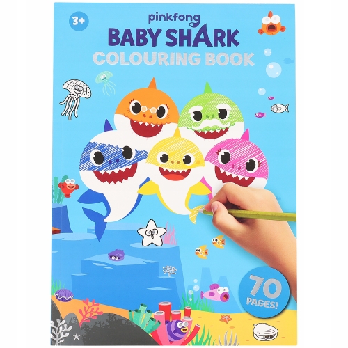 KOLOROWANKA dzieci MALOWANKA BABY SHARK 70 stron
