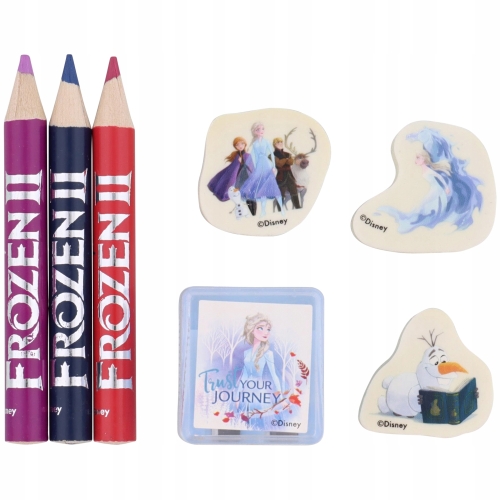 FROZEN 2 ZESTAW DO PISANIA KREDKI GUMKI TEMPERÓWKA