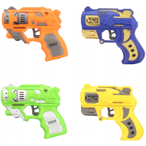 PISTOLET ZABAWKOWY NA PIANKI NERF ZURU żółty 492