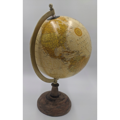 GLOBUS XL DREWNIANY OZDOBNY VINTAGE 30 cm 392