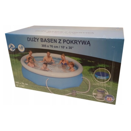 Basen rozporowy 305x76cm Pokrywa Pompa Filtr 57400