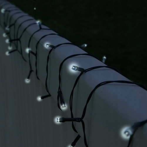 LAMPKI SOLARNE 50 LED 6,4M ZEWNĘTRZNE OGRÓD BALKON