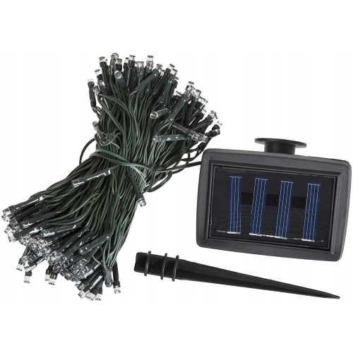 LAMPKI SOLARNE 50 LED 6,4M ZEWNĘTRZNE OGRÓD BALKON