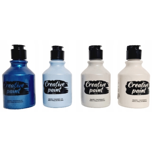 Farby akrylowe zestaw 4 szt x 150 ml perłowe 105