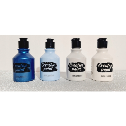 Farby akrylowe zestaw 4 szt x 150 ml perłowe 105