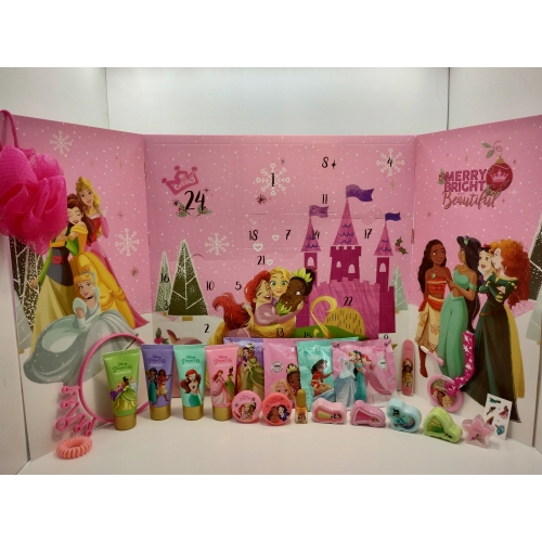 Kalendarz adwentowy Disney Princess 24 kosmetyki