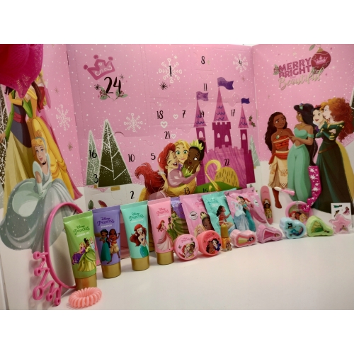 Kalendarz adwentowy Disney Princess 24 kosmetyki